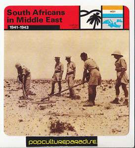 SOUTH AFRICA ARMY IN MIDDLE EAST WW2 Engineers WAR CARD  
