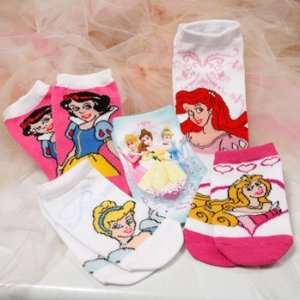  Disney Princess Socks 2 Pairs   Belle and Ariel 