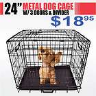   Small Folding Wire Dog Puppy Crate Cage Kennel Divider Travel Portable