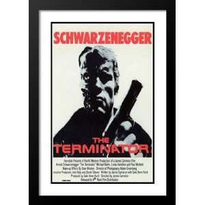  The Terminator 20x26 Framed and Double Matted Movie Poster 