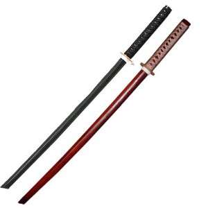  1 Black Bokken & 1Burgundy Bokken Practice Sword Set 