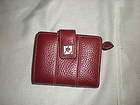 BRIGHTON burgandy heart LEATHER wallet all in one PURS