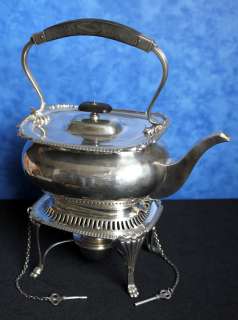   Sterling Silver TEA KETTLE, STAND & LAMP William Hutton & Sons 1,5 kg