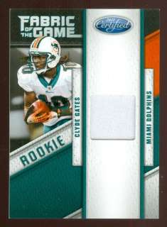 2011 Certified CLYDE GATES Fabric of The Game #1 FOTG Jersey (001/250 