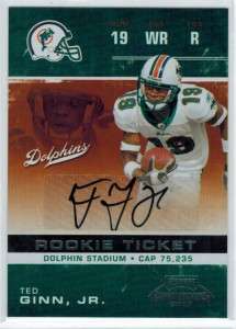 2007 Playoff Contenders Ted Ginn, Jr. ROOKIE TICKET AUTO #227  