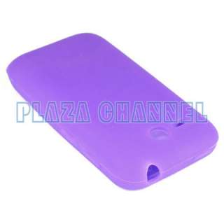 Purple Soft Silicone Cover Case For HTC Freestyle AT&T  