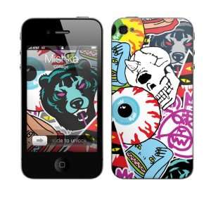   MS MISH50133 iPhone 4  Mishka  Collage Skin Cell Phones & Accessories