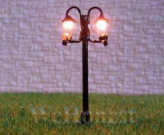 10 x N gauge Antique Lampposts 12V street lights #050N  
