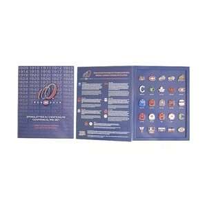  JF Sports Canada Montreal Canadiens Centennial Pin Book 