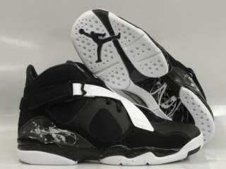 Nike Air Jordan 8.0 Black White Sneakers Kids GS Size 6.5  