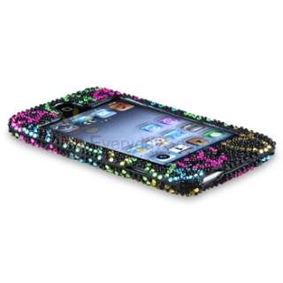   ipod touch 4th gen black rainbow peace sign bling quantity 1 this
