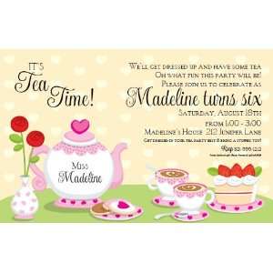  Tea Party Time Party Invitations Toys & Games