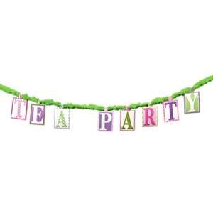  Girly Tea Party Banner (1 pc) Toys & Games