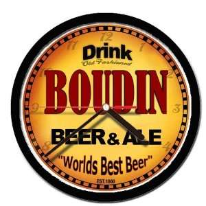  BOUDIN beer and ale cerveza wall clock 