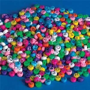   Pastel Alphabet Beads 1/16 X 3/8, 1/2 Lb. (Bag of 600) Toys & Games