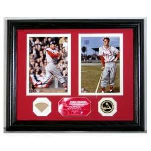  Stan Musial Duo Game Used Bat Photo Mint Sports 