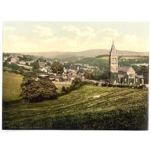   or Labels Victorian Photochrom Tavistock from the West