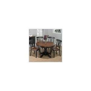   Piece Dining Set in Finster Black Boylston Brown Furniture & Decor