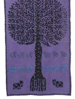wall hanging tapestry with patch thread work size 56x34 inches