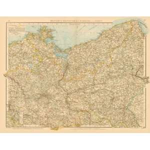    Andree 1899 Antique Map of Brandenburg & Posen