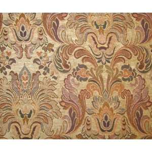  56 Wide Chenille Tapestry Medallion Fabric By The Yard 