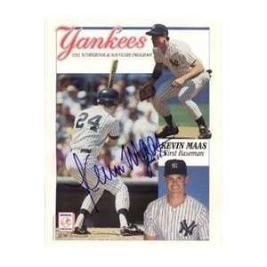  Kevin Maas Autographed/Hand Signed 1991 New York Yankees 