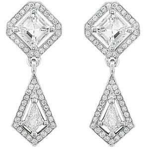  1 5/8ct TW One of a Kind Diamond Drop Earrings (GH/VS) in 