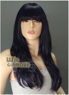 Anime Cosplay Wig Long Purplish Blue Hair Wigs LG62  