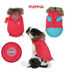 Puppia Dog Coat Snow Vest Jacket   2 Colors   Velcro for Easy ON & OFF 
