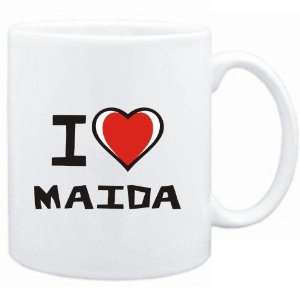  Mug White I love Maida  Female Names