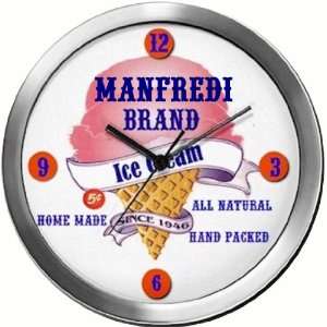  MANFREDI 14 Inch Ice Cream Metal Clock Quartz Movement 