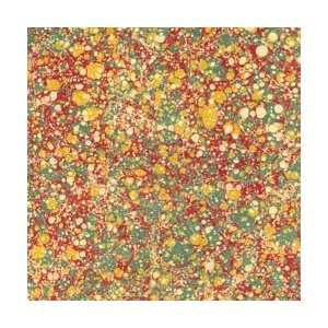   Paper   Red, Green & Yellow Stone Marble Pattern Arts, Crafts