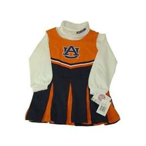  Auburn Tigers NCAA Toddler Orange Cheerleader Dress size 