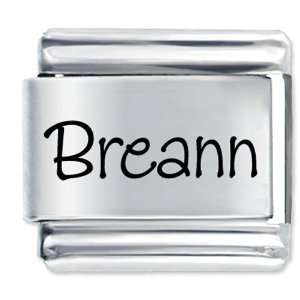  Name Breann Gift Laser Italian Charm Pugster Jewelry