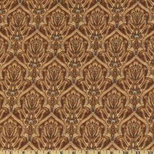  54 Wide Elite Jacquard Florence Cream/Brown Fabric By 