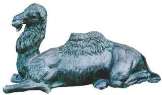 Cast Bronze Laying Camel Statue  