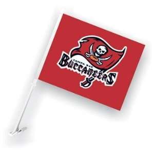   Bay Buccaneers NFL Car Flag W/Wall Bracket Set Of 2