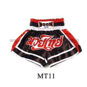 New Boon Muay Thai Boxing Red Black White Shorts MT11  