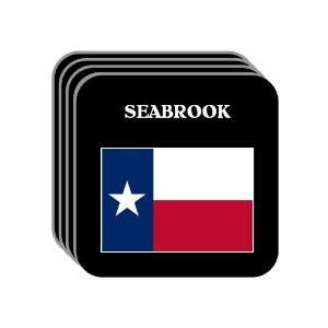 US State Flag   SEABROOK, Texas (TX) Set of 4 Mini Mousepad Coasters