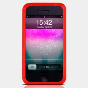  (Red) iPhone 4th Generation Case   Mivizu Silicone Skin 