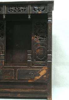 Chinese Antique Carved Wooden Buddha House Stand T13 07  