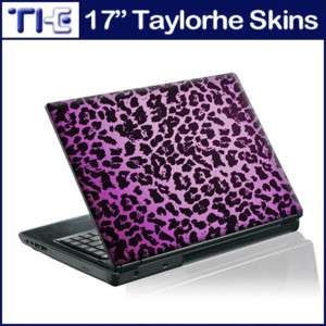 17 Laptop Skin Sticker Decal Purple Leopard Print 234  