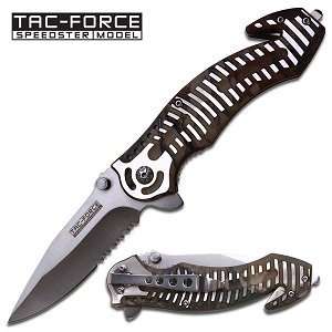    Speedster Hi tech Tac Force Silver & Camo Knife