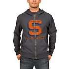 NCAA Mens Grey Syracuse Orange Zip Hoodie (Streaky Grey, XLarge)
