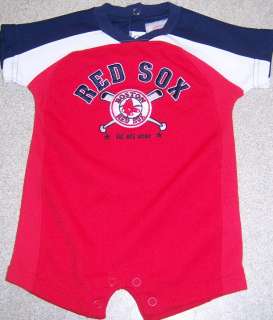 Boston Red Sox Baby Onsie lil all star 6/9 Months Embroidered MLB 