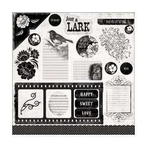 My Minds Eye Meadowlark Dusk Cardstock Die Cuts 12X12 Sheet 