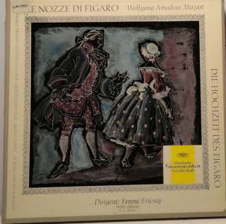 Le Nozze de Figaro, Mozart, Fricsay, 3 LPs, Deutsche Grammophon 
