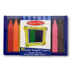  Melissa and Doug 10 Pc. Jumbo Triangular Crayons Toys 