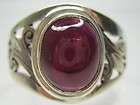 Mens 14k Gold Three Stone Ruby Sapphire Emerald Ring Ring Sizes 7 to 