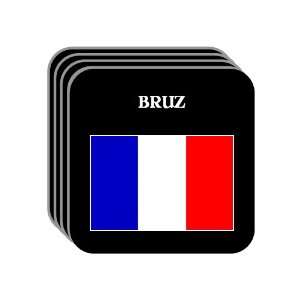  France   BRUZ Set of 4 Mini Mousepad Coasters 